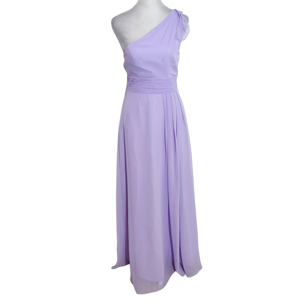 Azazie Purple One Shoulder Formal Dress Size J12